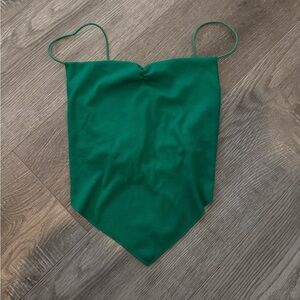 Kelly Green Bandanna Top